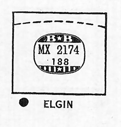 ELGIN : 4519 - Rectangle 21.7mm x 18.8mm