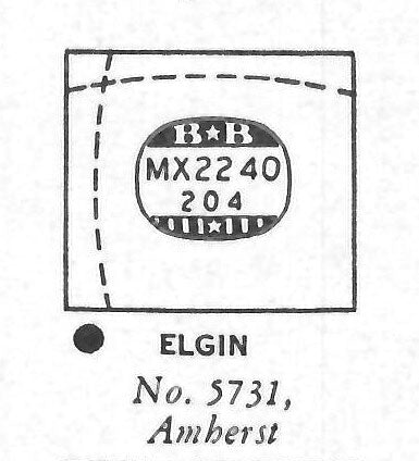 ELGIN : AMHERST (AND OTHERS) - Rectangle 22.4mm x 20.4mm