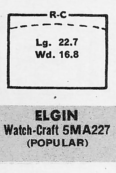 ELGIN - Rectangle 22.7mm x 16.7mm