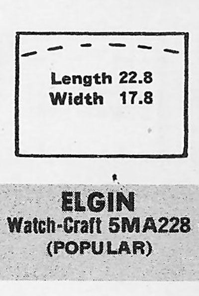 ELGIN : 3545 LORD ELGIN (AND OTHERS) - Rectangle 22.7mm x 17.7mm