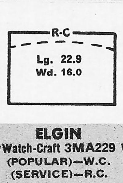 ELGIN - Rectangle 22.9mm x 16.0mm