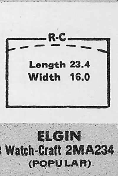 ELGIN : 3526 & 5509 AND ILLINOIS - Rectangle 23.4mm x 15.9mm