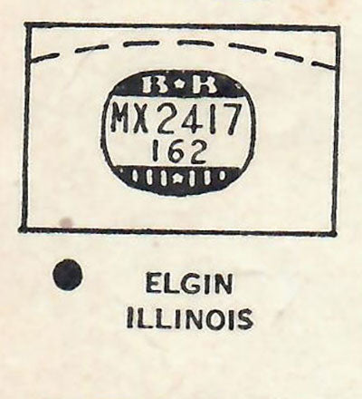 ELGIN : 5502 - Rectangle 24.1mm x 16.2mm DUREX