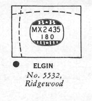 ELGIN : RIDGEWOOD (AND OTHERS) - Rectangle 24.3mm x 18.0mm DUREX