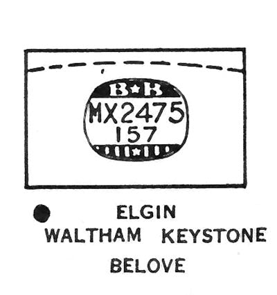 ELGIN & WALTHAM - Rectangle 24.7mm x 15.7mm
