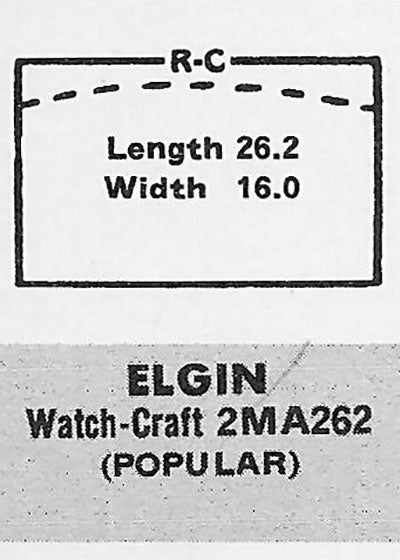 ELGIN - Rectangle 26.2mm x 16.0mm ROCK-CRAFT