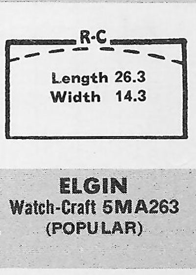 ELGIN - Rectangle 26.3mm x 14.3mm