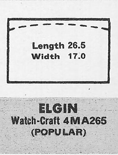 ELGIN - Rectangle 26.5mm x 16.9mm