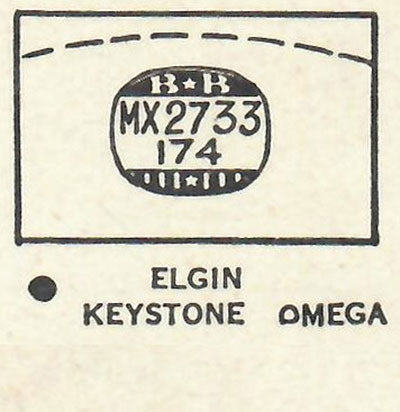 ELGIN & OMEGA - Rectangle 27.3mm x 17.4mm DUREX