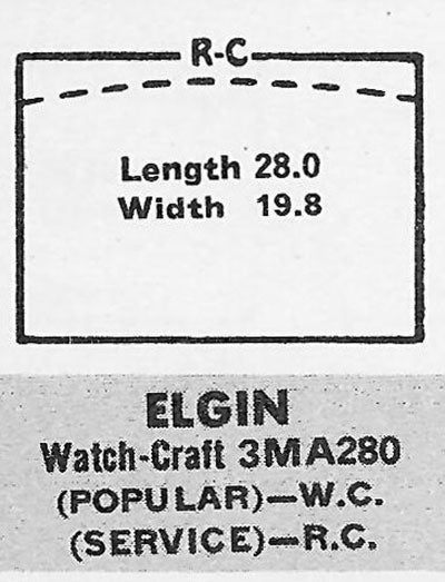 ELGIN & ILLINOIS - Rectangle 27.9mm x 19.7mm