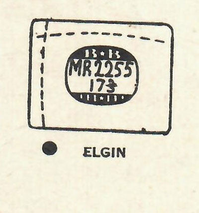 ELGIN : 6712 - Rectangle w/Radius Corners 22.5mm x 17.3mm DUREX