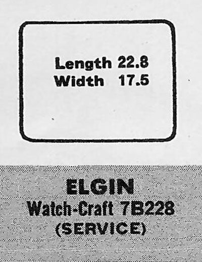 ELGIN - Rectangle w/Radius Corners 22.8mm x 17.5mm