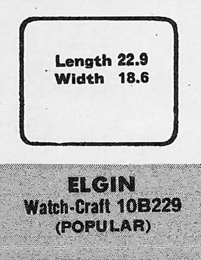 ELGIN - Rectangle w/Radius Corners 22.9mm x 18.6mm