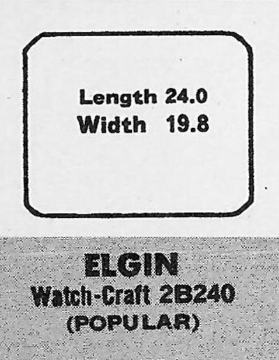 ELGIN - Rectangle w/Cut Corners 24.0mm x 19.8mm