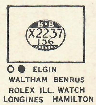 BENRUS & OTHER BRANDS - Rectangle 22.3mm x 15.6mm