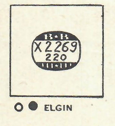 ELGIN : 4806 - Rectangle 22.6mm x 22.0mm DUREX