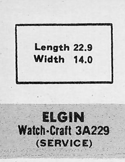 ELGIN - Rectangle 22.9mm x 14.0mm