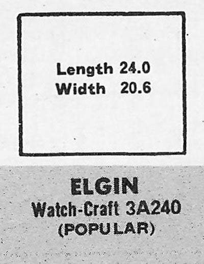 ELGIN - Rectangle 24.0mm x 20.6mm