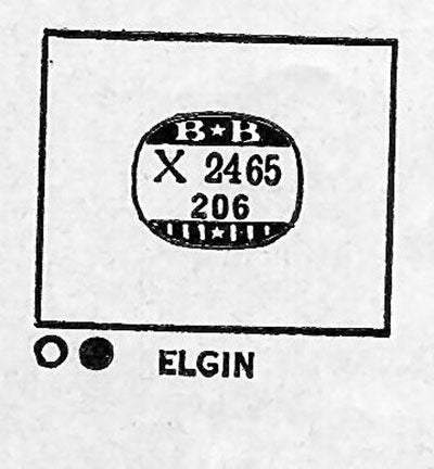 ELGIN : BRENTWOOD (AND OTHERS) - Rectangle 24.6mm x 20.6mm PLANEX