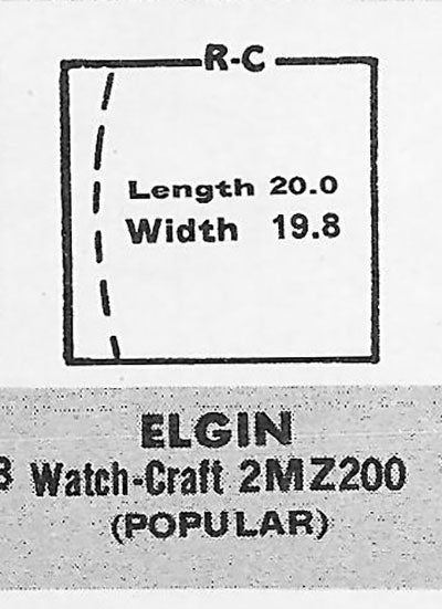 ELGIN - Square 20.0mm x 19.8mm
