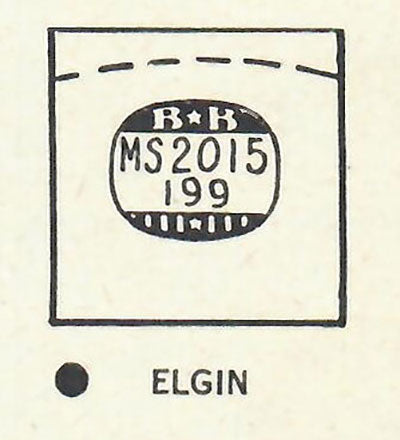 ELGIN : 6615 - Square 20.1mm x 19.9mm