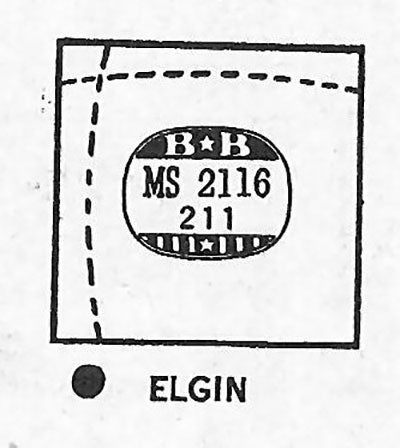 ELGIN : MULTIPLE MODELS - Square 21.1mm x 21.1mm DUREX