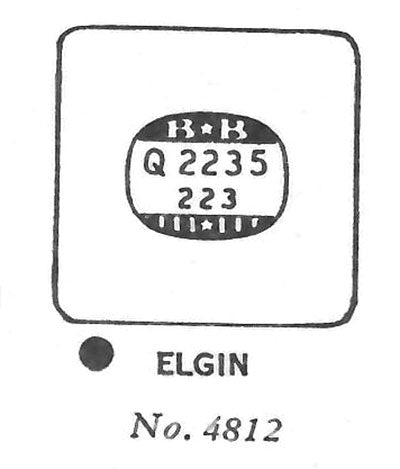 ELGIN : 4812 - Square w/Radius Corners 22.3mm x 22.3mm
