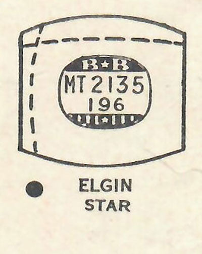 ELGIN : 5707 - Tonneau 21.3mm x 19.6mm