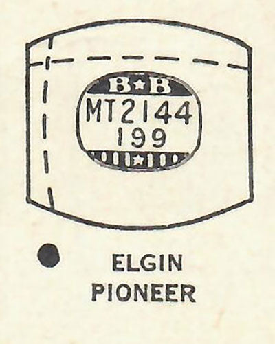 ELGIN - Tonneau 21.4mm x 19.9mm