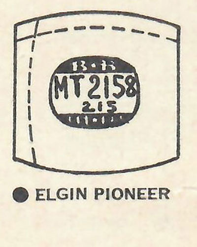 ELGIN : 6711 & 6711A - Tonneau 21.5mm x 21.5mm DUREX