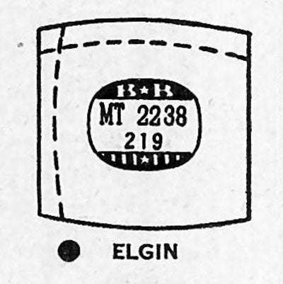 ELGIN : 5714, 6720 & 6729 - Tonneau 22.3mm x 21.9mm