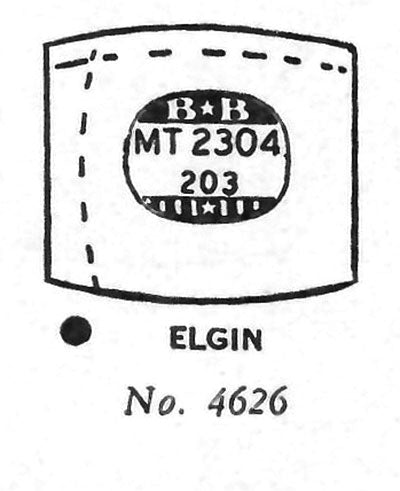 ELGIN : Ascot & 4626 - Tonneau 23.0mm x 20.3mm
