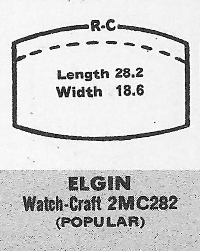 ELGIN & WALTHAM - Tonneau 28.2mm x 18.6mm