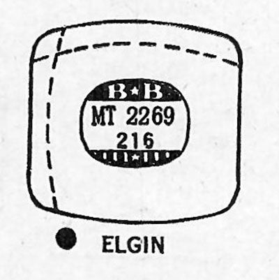 ELGIN : 6718 - Tonneau w/Radius Corners 22.6mm x 21.6mm