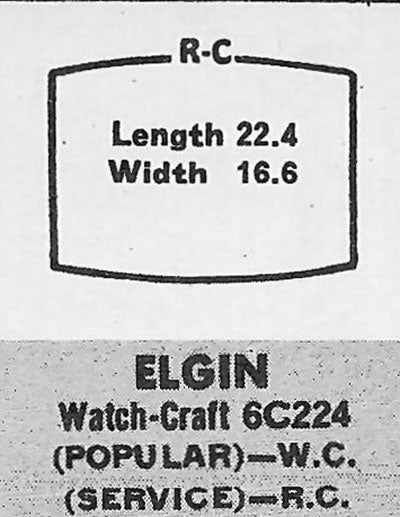 ELGIN : GLADIATOR & NORMAN - Tonneau 22.4mm x 16.6mm