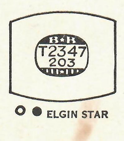 ELGIN - Tonneau 23.4mm x 20.3mm DUREX