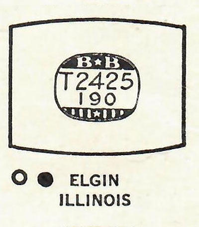 ELGIN & ILLINOIS - Tonneau 24.2mm x 19.0mm