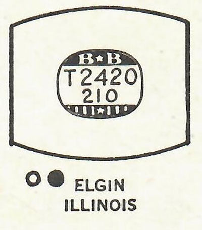 ELGIN & ILLINOIS - Tonneau 24.2mm x 21.0mm