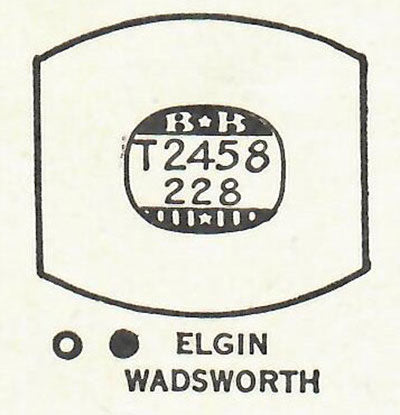 ELGIN - Tonneau 24.5mm x 22.8mm