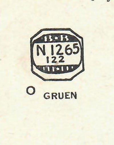 GRUEN - Octagon 12.6mm x 12.2mm