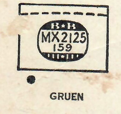 GRUEN - Rectangle 21.2mm x 15.9mm