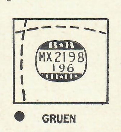 GRUEN - Rectangle 21.9mm x 19.6mm