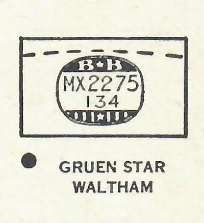 GRUEN & WALTHAM - Rectangle 22.7mm x 13.4mm