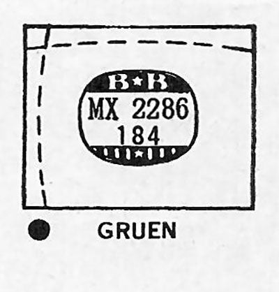 GRUEN : CURVEX-KENT (AND OTHERS) - Rectangle 22.8mm x 18.4mm
