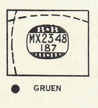 GRUEN : VERITHIN-ELDRIDGE (AND OTHERS) - Rectangle 23.4mm x 18.7mm DUREX
