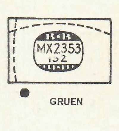 GRUEN - Rectangle 23.5mm x 15.2mm