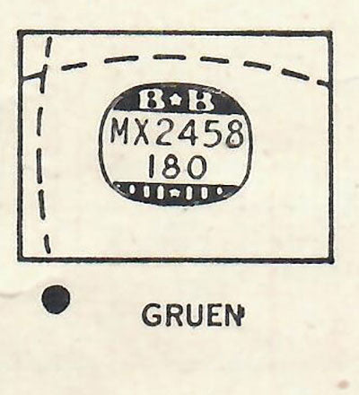 GRUEN - Rectangle 24.5mm x 18.0mm