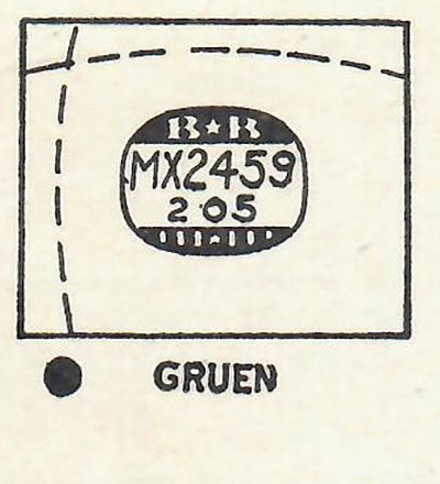 GRUEN : CURVEX-CAMPUS (AND OTHERS) - Rectangle 24.5mm x 20.5mm