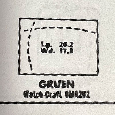 GRUEN - Rectangle 26.2mm x 17.8mm