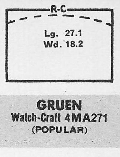 GRUEN : CHATFIELD (AND OTHERS) - Rectangle 27.0mm x 18.1mm